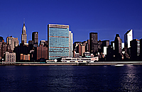 [East River View of United Nations, Chrysler Building and Citicorp]