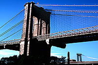 [Brooklyn Bridge with Manhattan Bridge in Distance]