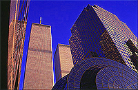 [Twilight at the World Trade Center and Financial Center]