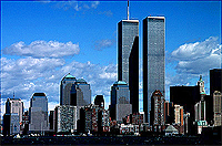 [Twin Towers from Lower New York Harbor]