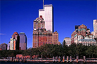 [Twin Towers with Battery Park]