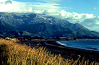 [View of Mountains Outside Kaikoura]